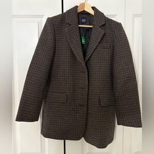 GAP Relaxed Houndstooth Blazer